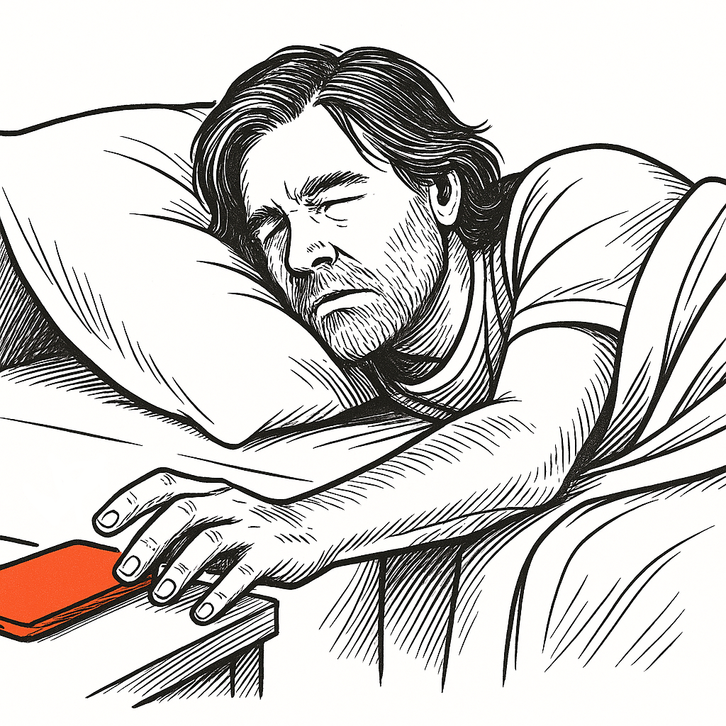 Phone reach in the morning
