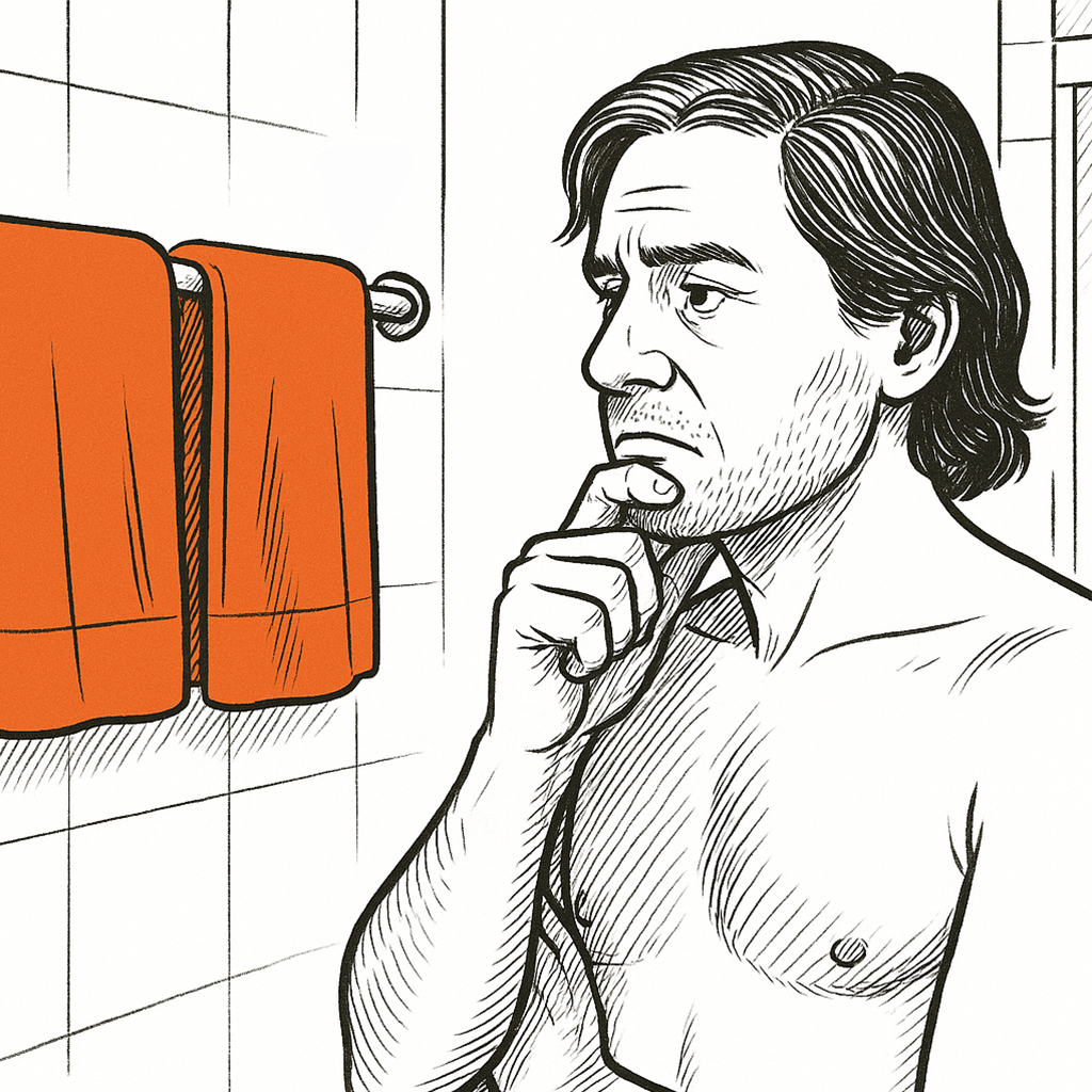 Showering and reusing towels